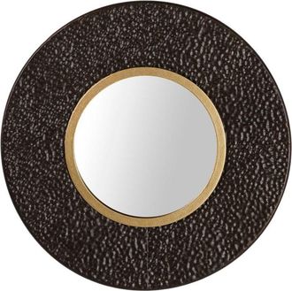 Adda Home Adda Home - Espejo Metal Redondo Marrón Dorado 85x8x85 Cm