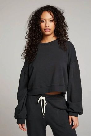 Chaser Belly Pullover Sweater In Licorice
