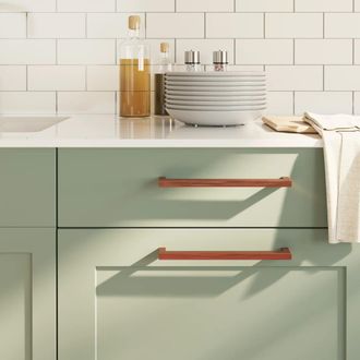 Berkfield Home Cabinet Handles 20 pcs Bronze 224 mm Stainless Steel in Brown