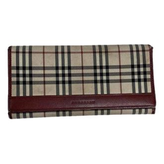 Burberry Pre-owned Wallets, female, Beige, Size: ONE SIZE Pre-owned Leather Wallet