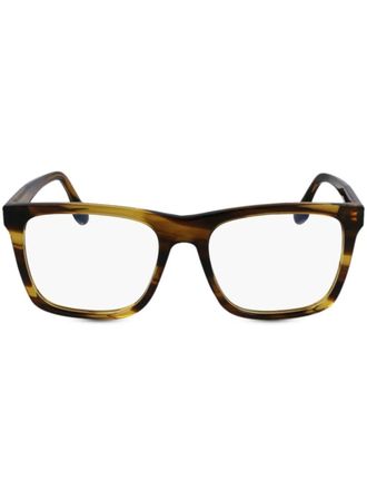 Victoria Beckham striped glasses - Brown