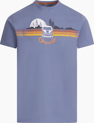 Trespass Mens Trespass Mens Cromer II Printed Casual T-Shirt - Blue - Size: 38