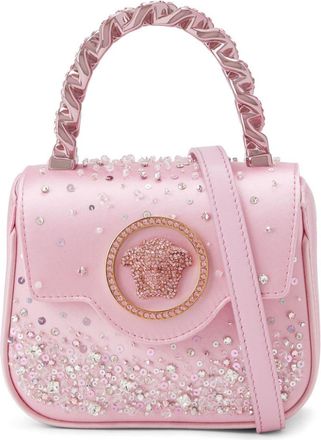 Versace mini Medusa Head leather handbag - women - Lambskin - One Size - Pink