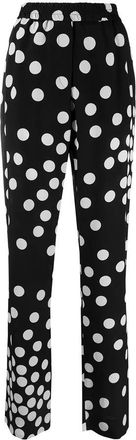 Valentino Garavani Polka-Dot Straight-Leg Trousers