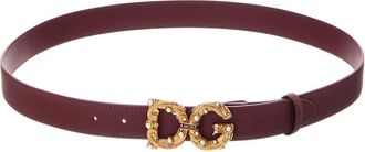 Dolce & Gabbana Dg Logo Leather Belt