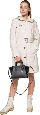 Michael Kors Womens Satchel Black Leather Satchel-bags