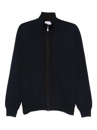 Gran Sasso zip-up wool cardigan - men - Virgin Wool - 52 - Blue