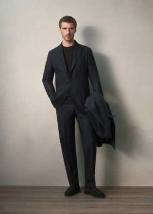 Mango Giacca completo flanella slim-fit grigio antracite - Uomo - 48 - MANGO MAN