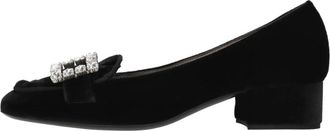 Roberto Festa Milano Violet Vellutonero - Dames - Pumps - Zwart - 37 1/2 EU - Leer - Schoenen