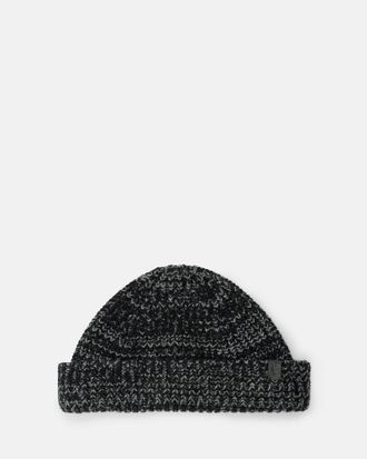 AllSaints Wool Clay Two Tone Marl Beanie, Size: One Size