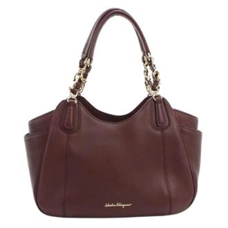 Ferragamo Pre-owned Shoulder Bag - Dames - Pre-owned - Rood - Maat: ONE Size Leer