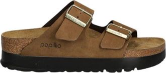Birkenstock Dames, Schoenen, Bruin, Maat: 39 EU Leer