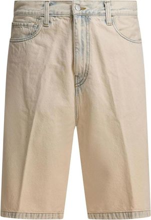 Carhartt Work in Progress Relaxed Fit Carpenter Denim Shorts - Heren - Denim shorts - Beige - W30 - Denim - Korte Broeken