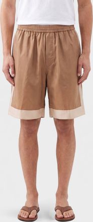 Dsquared2 Shorts sportivi in pura seta con vita elasticizzata e logo monogram
