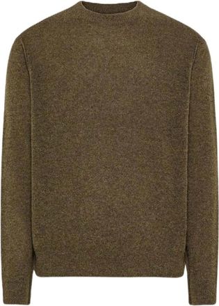 Cycle Truien & Vesten, Heren, Bruin, L, Wol, Omar Ronde Hals Alpaca Trui
