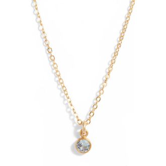 Set & Stones Something Blue Pendant Necklace in Gold at Nordstrom