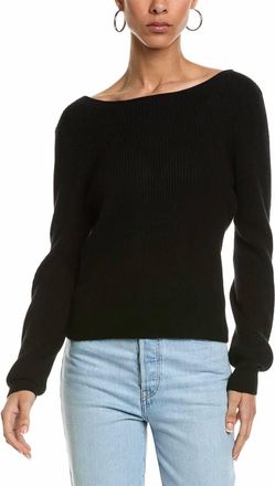 Brodie Dulce Diamond Wrap Back Top In Black