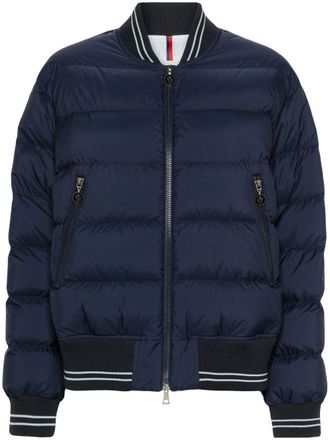 Moncler Argo padded bomber jacket - Blue