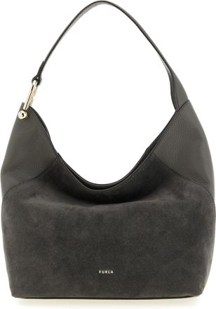 Furla Gray Calfskin Shoulder Womens Bag