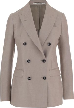 Tagliatore Parigi Jacket - Dames - Blazers - Beige - L - Wol - Jassen