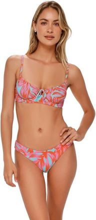 Swim Systems Avila Underwire Bikini Swimsuit Top in Palm Daze Rib at Nordstrom, Size Xx-Large