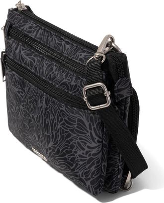 Baggallini Securtex Anti-Theft Stash Crossbody in Midnight Blossom Print at Nordstrom
