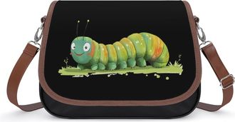 Generic Cute Caterpillar Womens Crossbody Bag Fashion Shoulder Handbags Message Tote Bag with Adjustable Strap