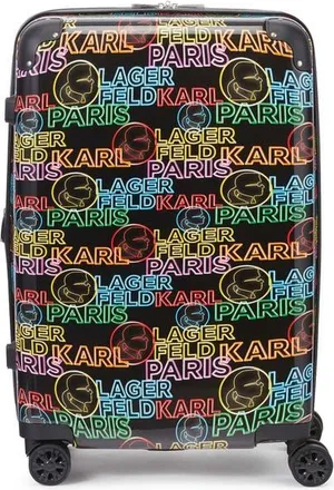 Karl Lagerfeld Multicolor Neon 25 Medium Upright Suitcase in Multi Color at Nordstrom