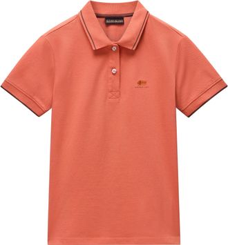 Napapijri Poloshirt NAPAPIJRI, Herren, Gr. XL, orange, Piqu&eacute;, Obermaterial: 100% Baumwolle, unifarben, regular fit normal, Rundhals, eingesetzt angesetztes B&uuml;nd
