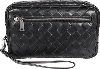 Bottega Veneta Black Intrecciato Clutch