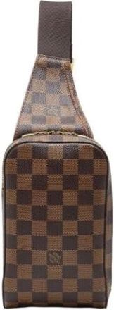 Louis Vuitton Pre-owned Vintage Sling Bag - Heren - Vintage Schoudertas - Bruin - ONE Size - Leer - Vintage