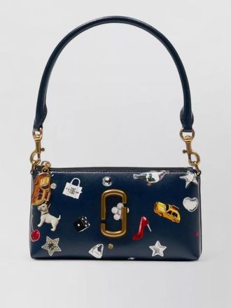 Marc Jacobs pochette leather clutch bag top handle