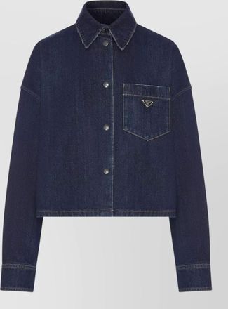 Prada denim long-sleeve shirt