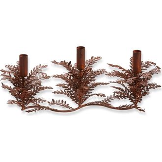 Tag Greenery Taper Candle Holders - Rustic Iron Fall Decor in Brown at Nordstrom