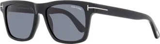 Tom Ford TF906N Rectangular Acetate Sunglasses - Black