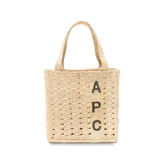 A.P.C. A. p.c. June Logo-embroidered Woven Tote Bag