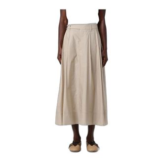 Brunello Cucinelli Dames, Rokken, Beige, Maat: XS Katoen
