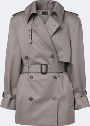 MUGLER Double-breasted cotton trench coat