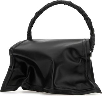 Y / Project Womens Black Leather Handbag Borse A Mano Bag