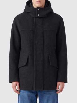Wooyoungmi Hooded Single-Breasted Short Coat in Wool and Cashmere