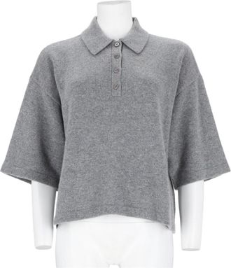 Frame Denim The Academy Cashmere Knitted Polo Shirt