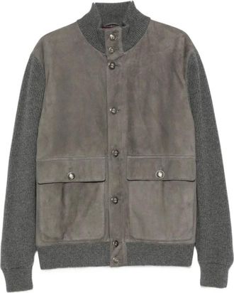 Brunello Cucinelli Hombre, Chaquetas, Gris, Talla: L