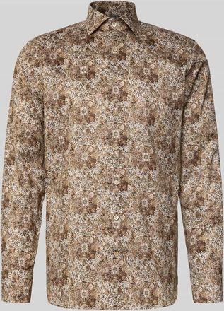 Olymp Slim Fit Business-Hemd mit Kentkragen Modell Savio in Beige, Gr&ouml;&szlig;e 39