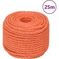 OEM Cuerda De Trabajo Naranja, 14 Mm, 25 M, Polipropileno - Crezuo