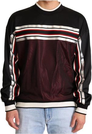 Dolce & Gabbana Pullover Sweater met Ronde Hals - Heren - Sweatshirts - Veelkleurig - M - Polyester - Hoodies & sweatvesten