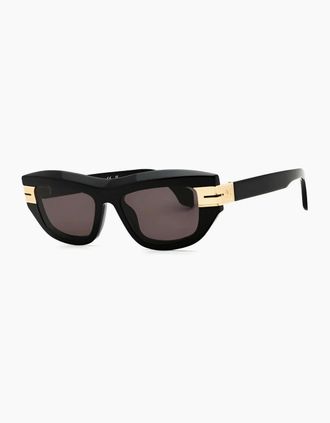 Palm Angels Mens Claire Cat Eye Sunglasses - Black/Grey - Size: ONE size