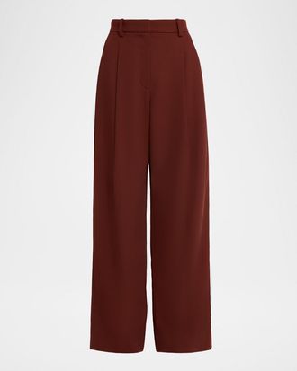 A.L.C. Winston Wool Gabardine Tailored Pants