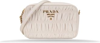 Prada Tassen, Dames, Wit, ONE Size, Leer, Clutches