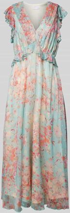 Jake*s Cocktailkleid mit Rüschen in Schilf, Größe 34