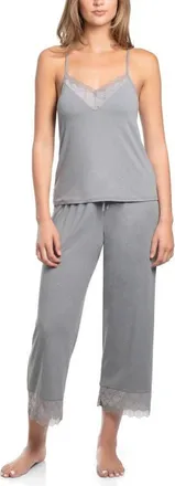In Bloom by Jonquil Sevilla Cami & Pants Pajama Set in Heather Gray at Nordstrom, Size X-Small